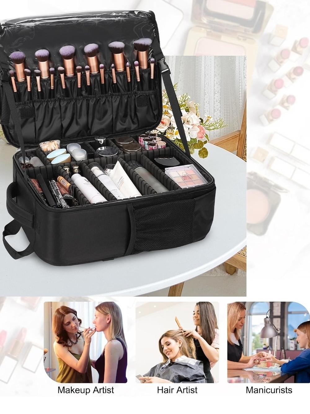 Relavel Womans Makeup Backpack. NWOT. - Picture 6 of 13